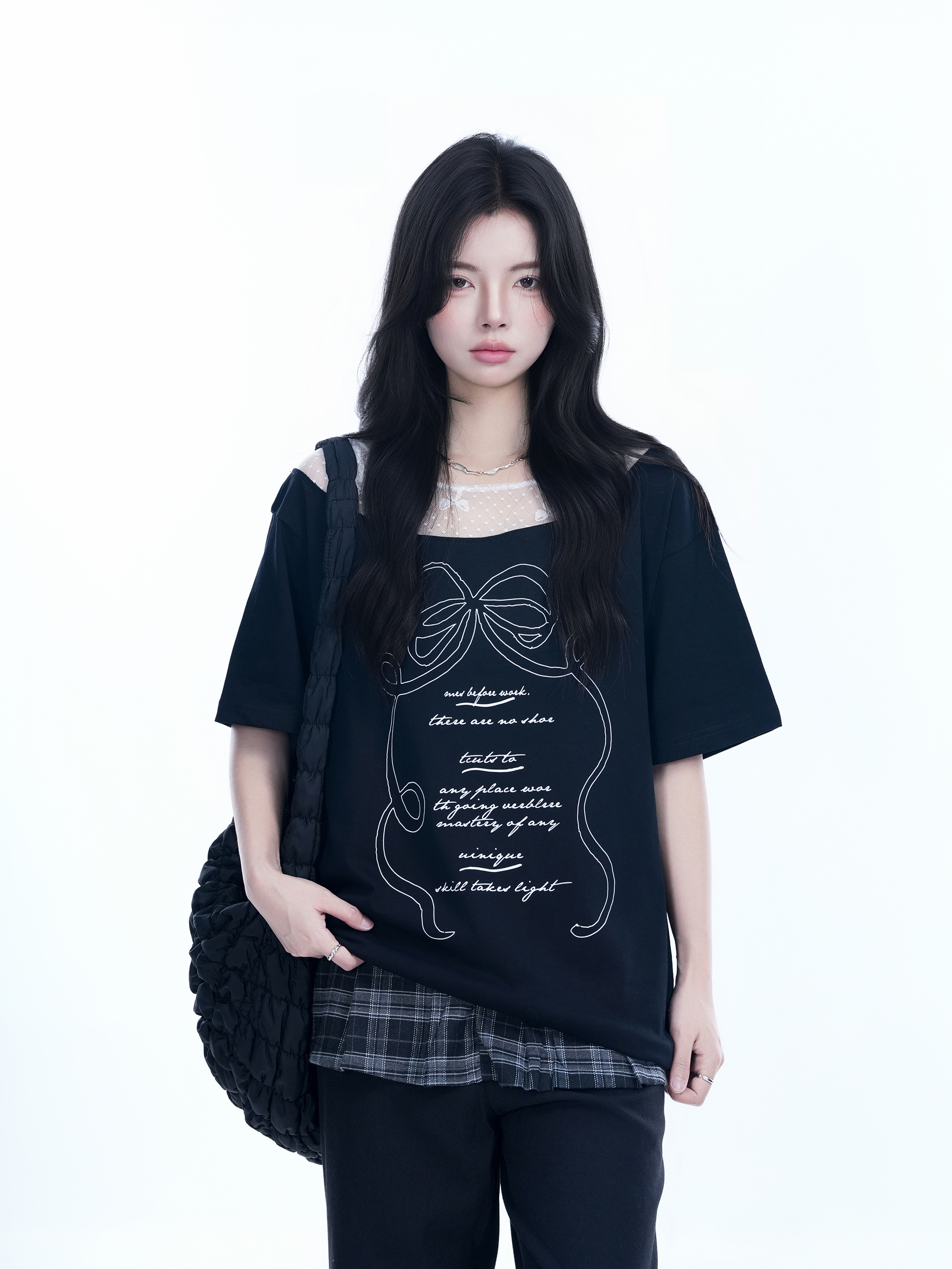Korean-Style Lace Spliced Off-Shoulder Short Sleeve T-Shirt for Women – Loose Fit, Sweet Design, Perfect for Casual Y2K Fashion