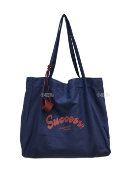 Korean Style Large Capacity Casual Canvas Shoulder Bag for Students - Summer Dongdaemun Lazy Chic Letter Design