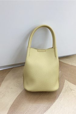 Korean Style Mini Bucket Bag - Lightweight Vertical Handheld Crossbody Bag, Versatile Small Tote for Everyday Use