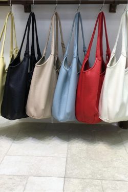 Large Capacity Soft Leather Mother-Child Tote Bag for Work and Commuting - Casual Underarm Shoulder Bag