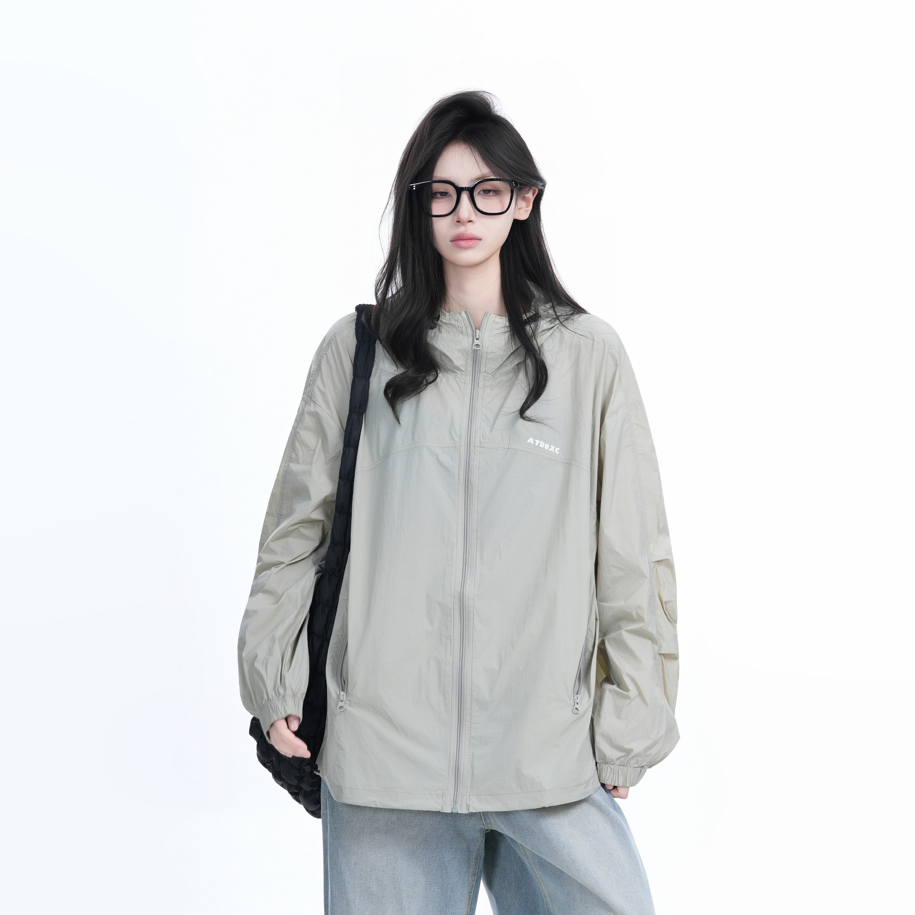 Lightweight Oversized UV Protection Jacket for Women - Summer Outdoor Sun Protection Coat for Hiking & Casual Wear