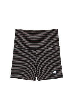 Little Devil Velvet Layering Leggings for Autumn Winter - Striped Inner Wear with Anti-Exposure Safety Shorts