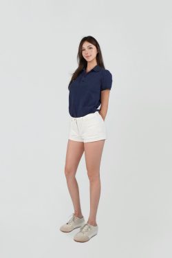 Low-Waist Vintage Washed Denim Straight Shorts in 90s Style for Trendy Summer Fashion