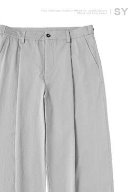 Men's Retro Minimalist Loose Military Green Wide-Leg Cargo Pants – Casual Trousers for 90s Inspired Style