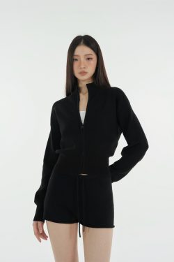Oversized Collar Rolled Hem Short Sleeve Top & Knitted Shorts Set - Chic Casual Loungewear for Effortless Style