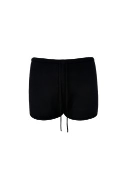 Oversized Collar Rolled Hem Short Sleeve Top & Knitted Shorts Set - Chic Casual Loungewear for Effortless Style