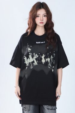 Oversized Hip Hop T-Shirt for Women - 