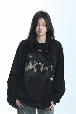 Oversized Hip Hop T-Shirt for Women - 