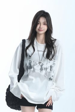 Oversized Hip Hop T-Shirt for Women - 