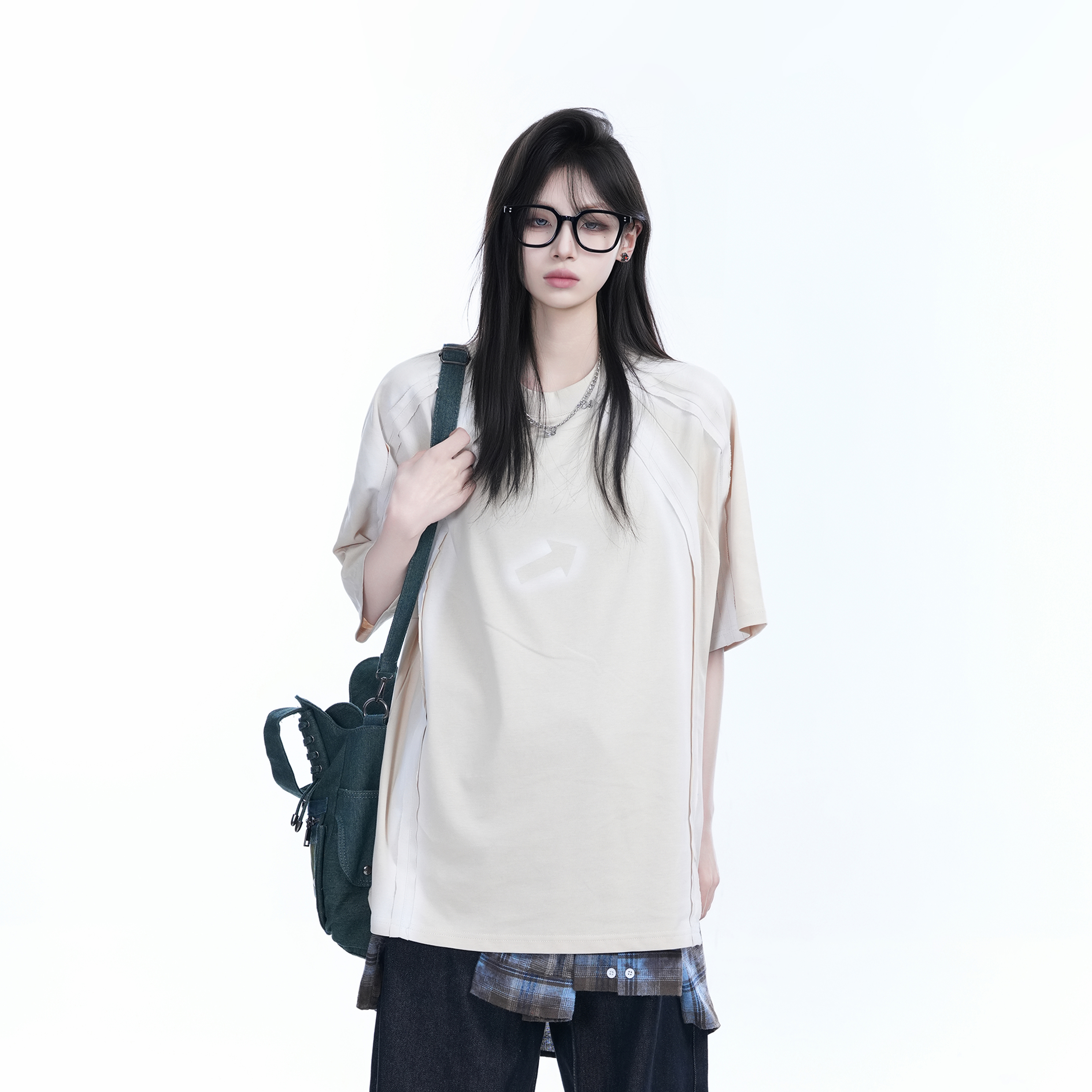 Oversized Tie-Dye Color-Blocking Short Sleeve T-Shirt for Women - Trendy Summer Top, Casual Loose Fit, Y2K Style