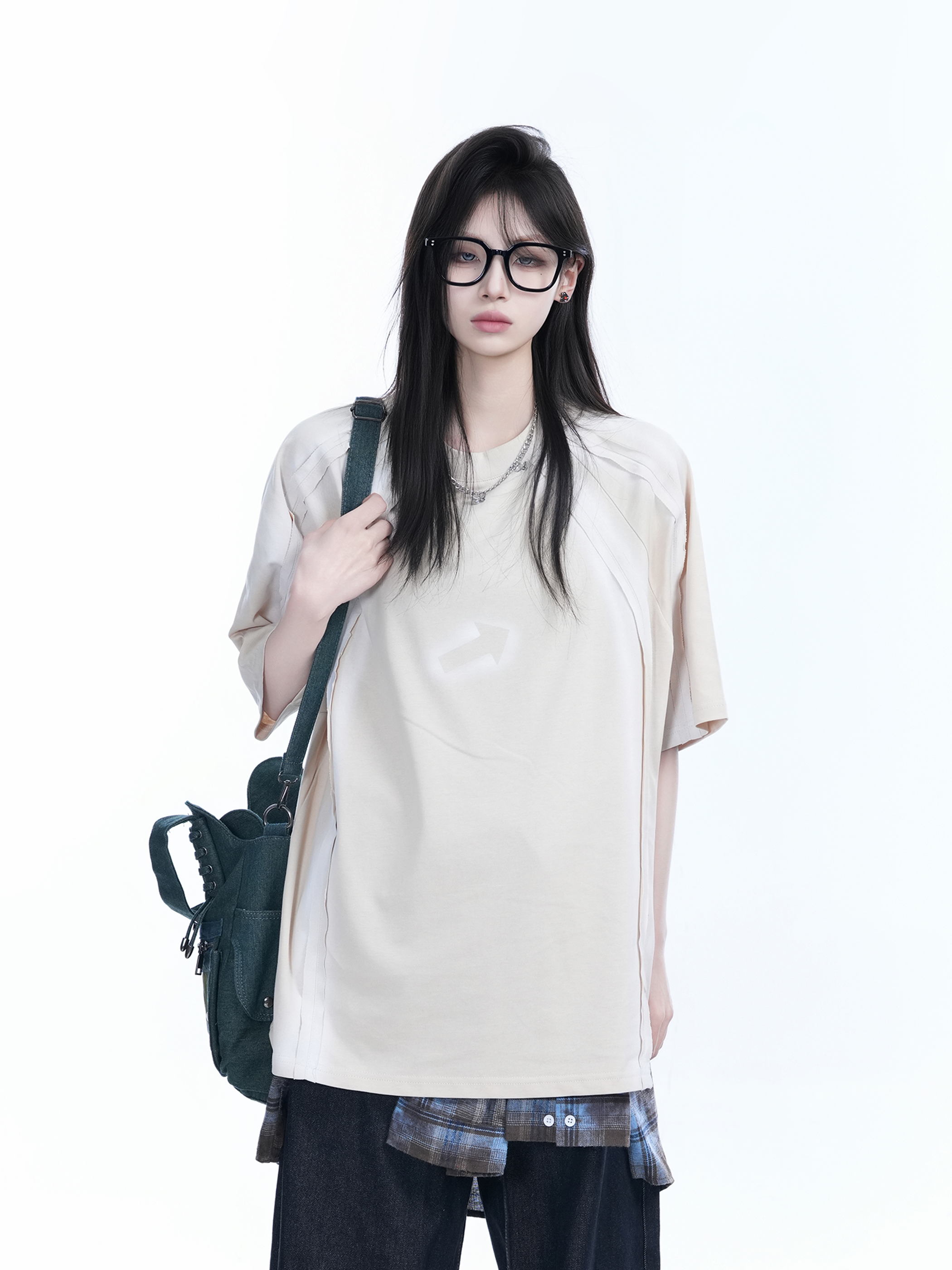 Oversized Tie-Dye Color-Blocking Short Sleeve T-Shirt for Women - Trendy Summer Top, Casual Loose Fit, Y2K Style