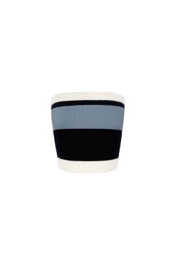 Retro Color-Block Striped Fitted Knitted Tube Top - Vintage 90s Style