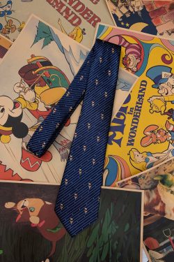 Retro Hong Kong Style Floral Tie - Vintage Wide Bow Tie for Casual Looks - Trendy Korean Style Accessory