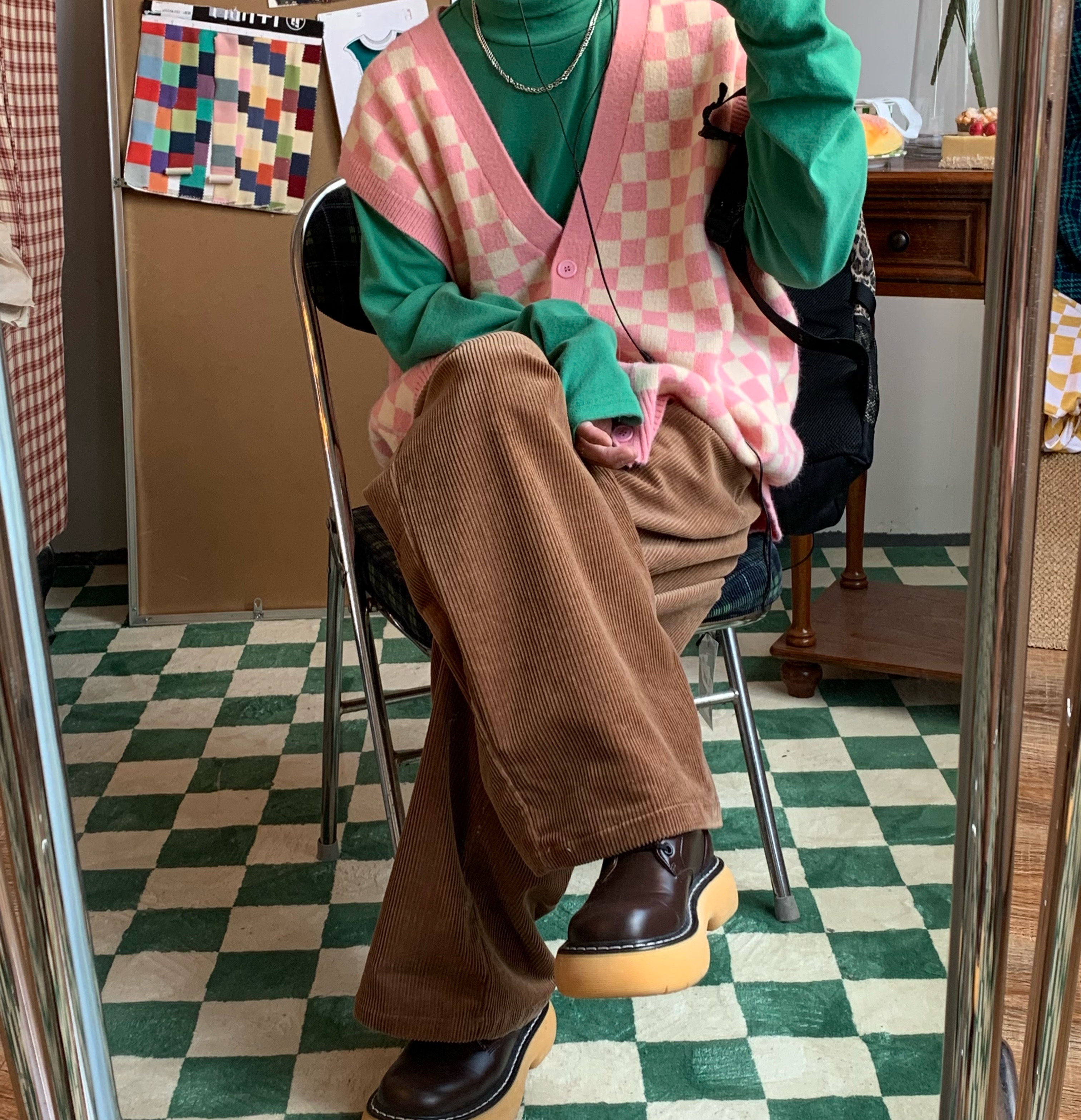 Retro Loose Wide-Leg Corduroy Pants for Couples - Japanese Trendy Casual Trousers, Hong Kong Style, Versatile Fashion