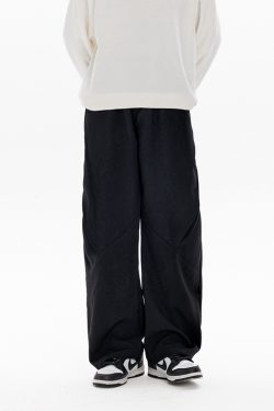 Retro Stylish Foldable Casual Pants for Men - Versatile Loose Fit Long Trousers for Autumn Winter Trend