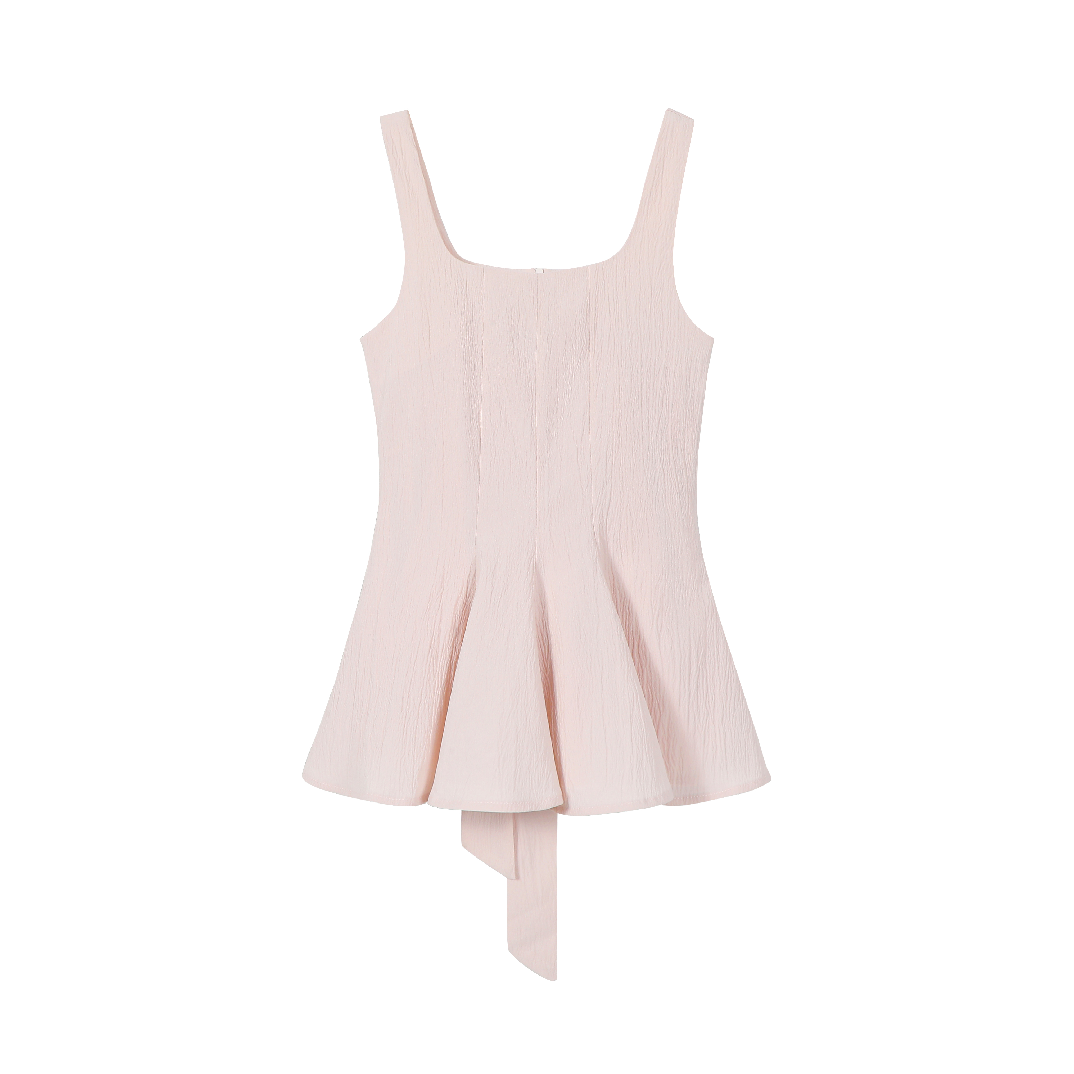 Sleeveless Windbreaker Collar Top with Pleated Hem and Spaghetti Straps - 2025 Summer Style for Socialites and Heiresses