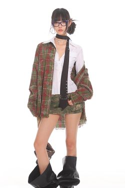 Slim Fit Striped Waist-Defined Shirt for Women - 2025 Summer Elegant Style, High-End Fashion, Clean and Neat Design