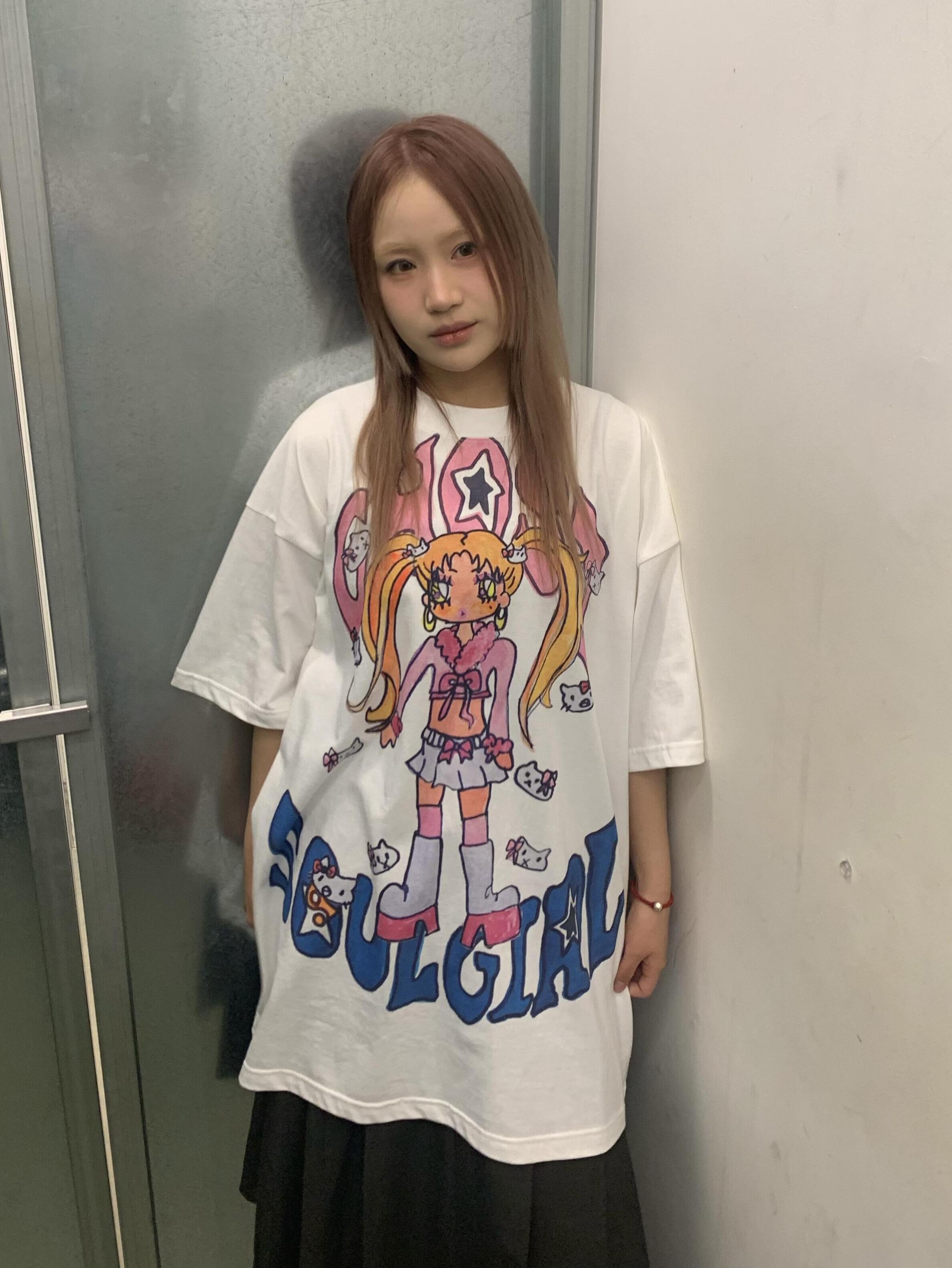 Summer Graffiti Artist Design Loose Fit Cotton Short Sleeve T-Shirt - Trendy Casual Wear for 90s and Y2K Style