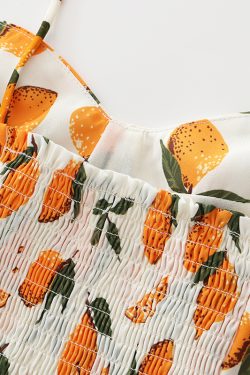 Summer Lemon Print Cami Vest - Sexy Vacation Style, French Pure Desire, Versatile Inner & Outer Wear