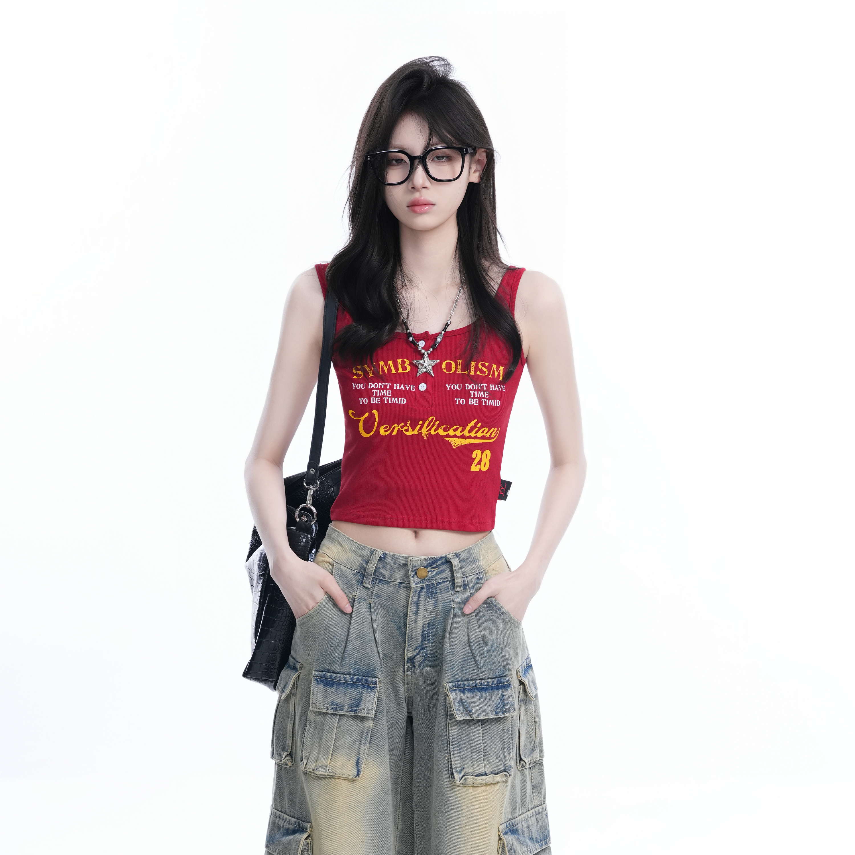 Summer Yellow Camisole Slim Fit T-Shirt - Sexy Hot Girl Outfit for a Trendy Look