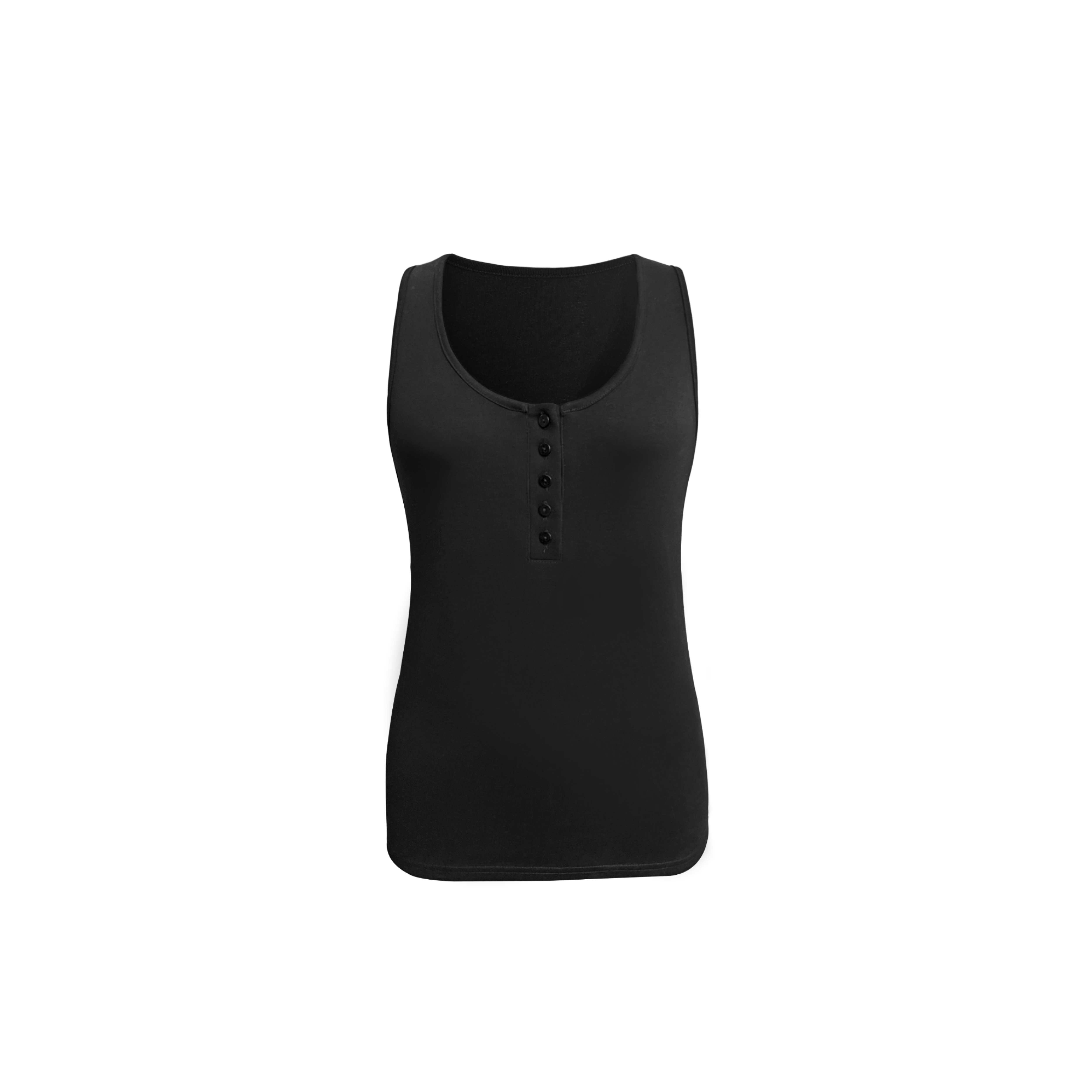 Three-Color Henley Neck Sleeveless Vest - Casual Summer Top, Stylish Layering Piece, Versatile Fashion Essential