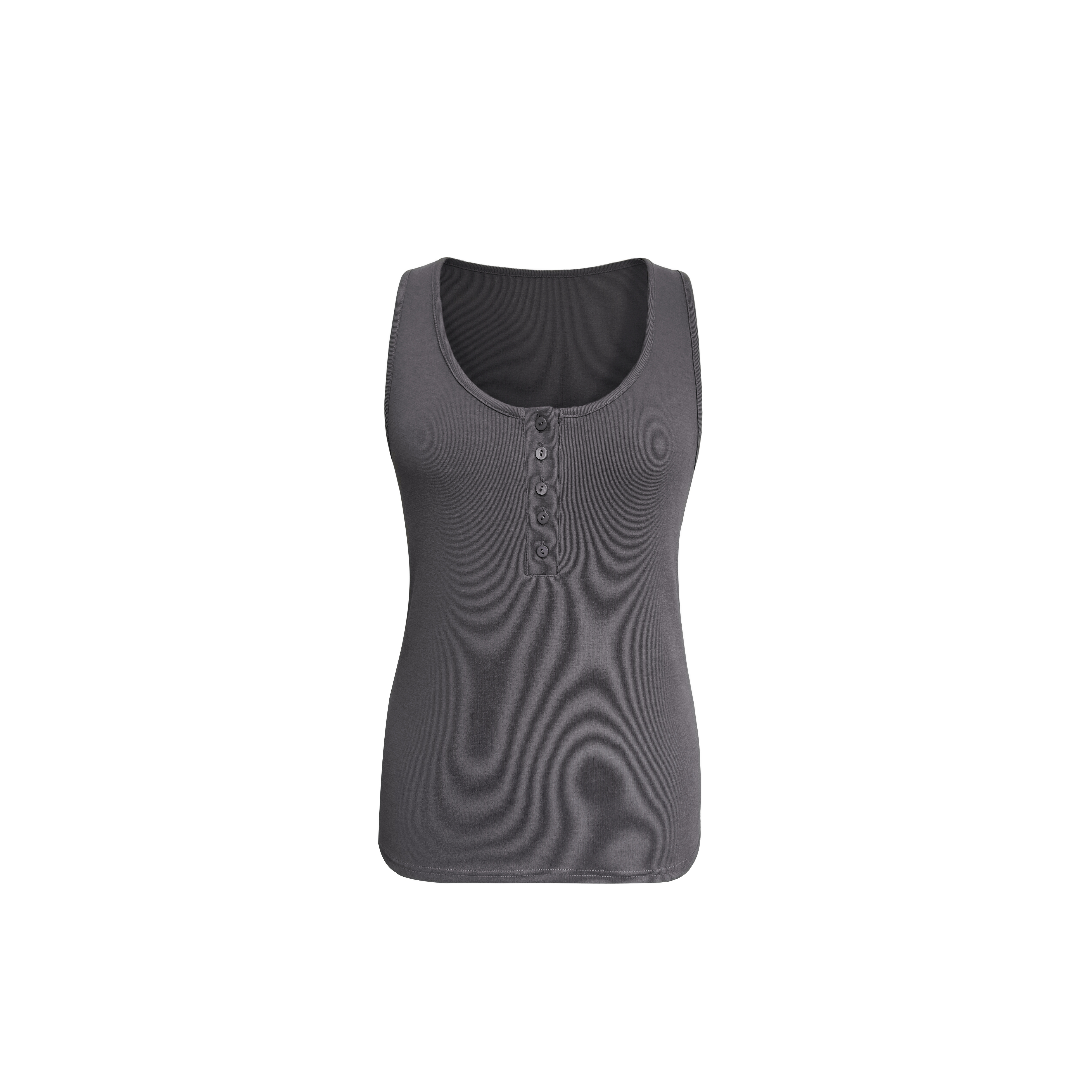 Three-Color Henley Neck Sleeveless Vest - Casual Summer Top, Stylish Layering Piece, Versatile Fashion Essential