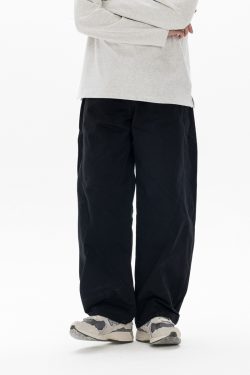 Trendy Men's Workwear Casual Pants with Three-Dimensional Cutting and Pockets - Brown Long Pants for a Stylish Look