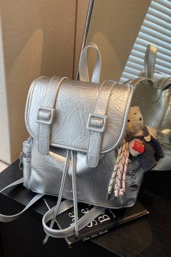 Trendy Women's Large-Capacity Backpack, Stylish Versatile Hiking Bag & Laptop Tote, Fashionable High-End Niche Design