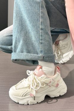 Trendy Women's Sports Shoes - Breathable Thick-Soled Mesh Dad Sneakers for Summer 2025, Soft-Bottom Casual Footwear