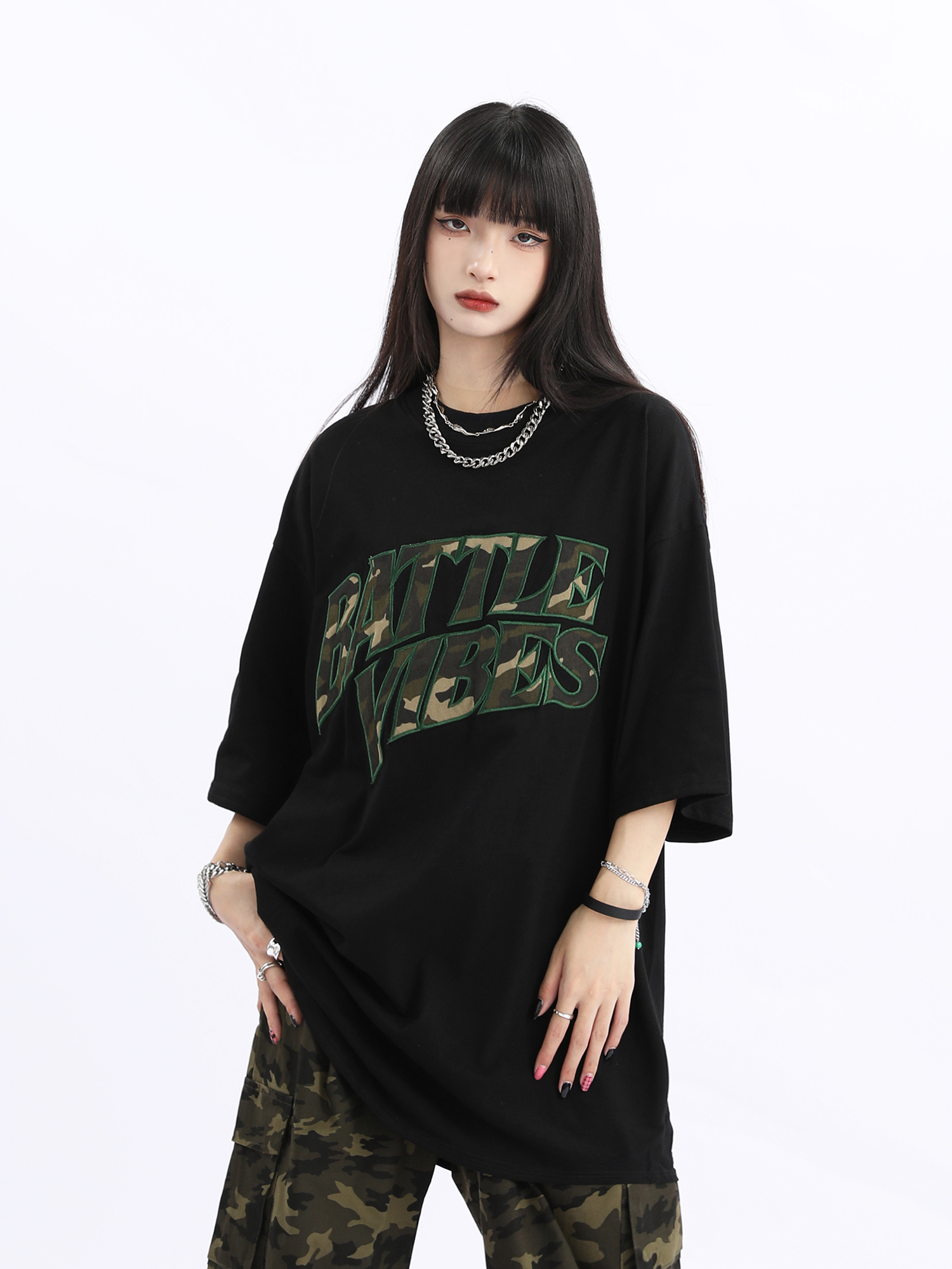 Vintage American Retro Oversized Short Sleeve T-Shirt for Men and Women - Unisex Loose Fit High Street Couple Tee