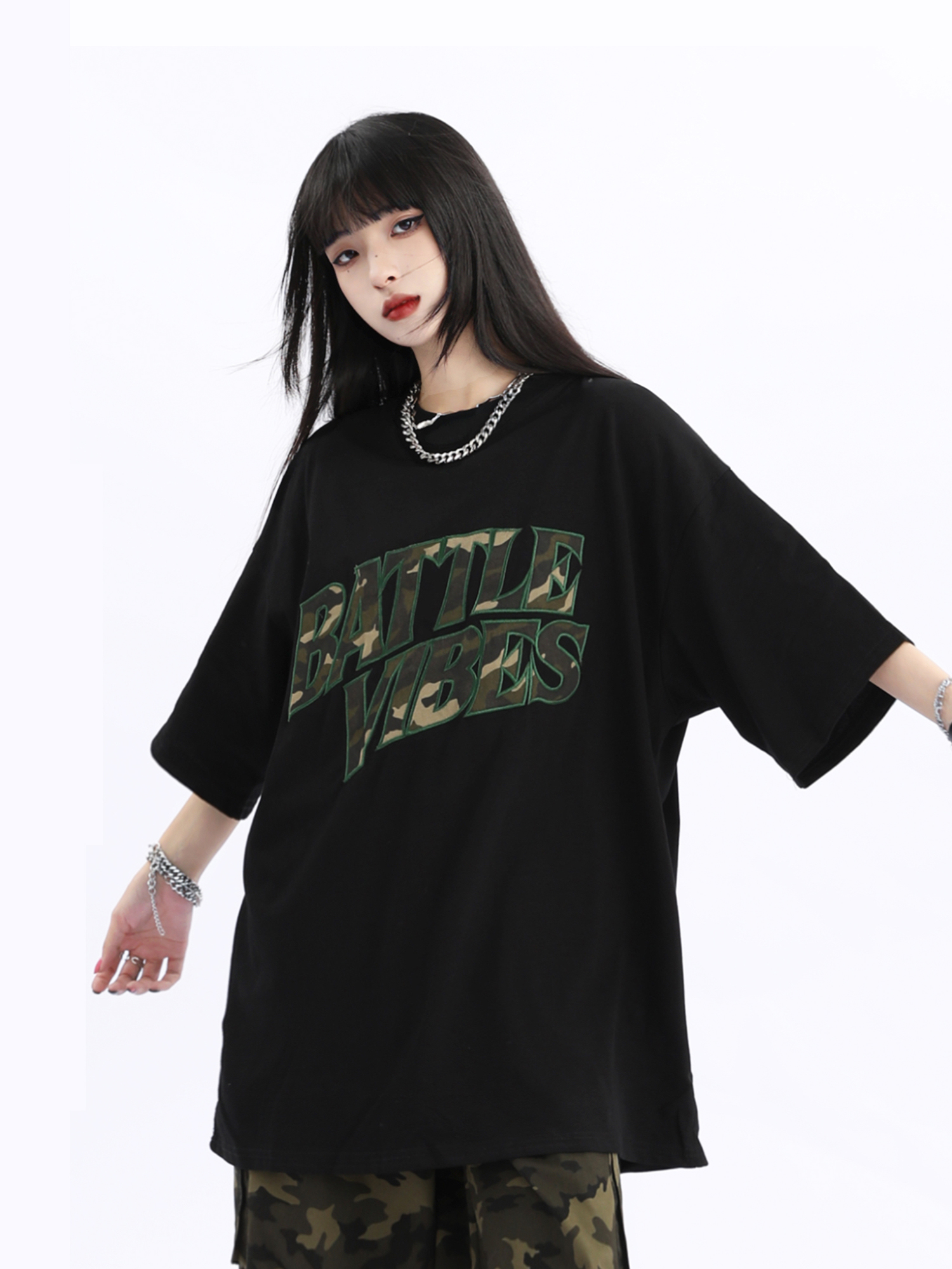 Vintage American Retro Oversized Short Sleeve T-Shirt for Men and Women - Unisex Loose Fit High Street Couple Tee