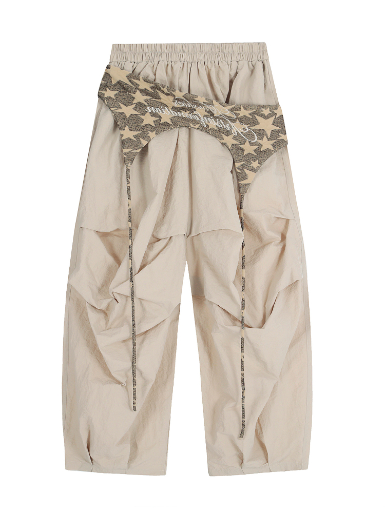 Vintage American Work Pants for Women - Loose Wide-Leg Jazz Dance Casual Sports Trousers with Street Vibe, Floor-Length Style