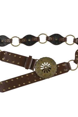 Vintage Bohemian Y2K Waist Cincher Belt - Ethnic Retro Knight Accessories for Unique Style