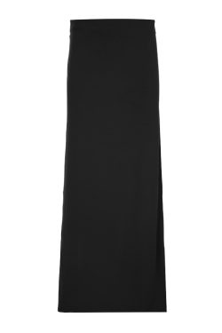 Vintage Brown Straight Retro Long Skirt for Women with Back Slit - Stylish Low Waist Design, Perfect for Y2K and 90s Fashion