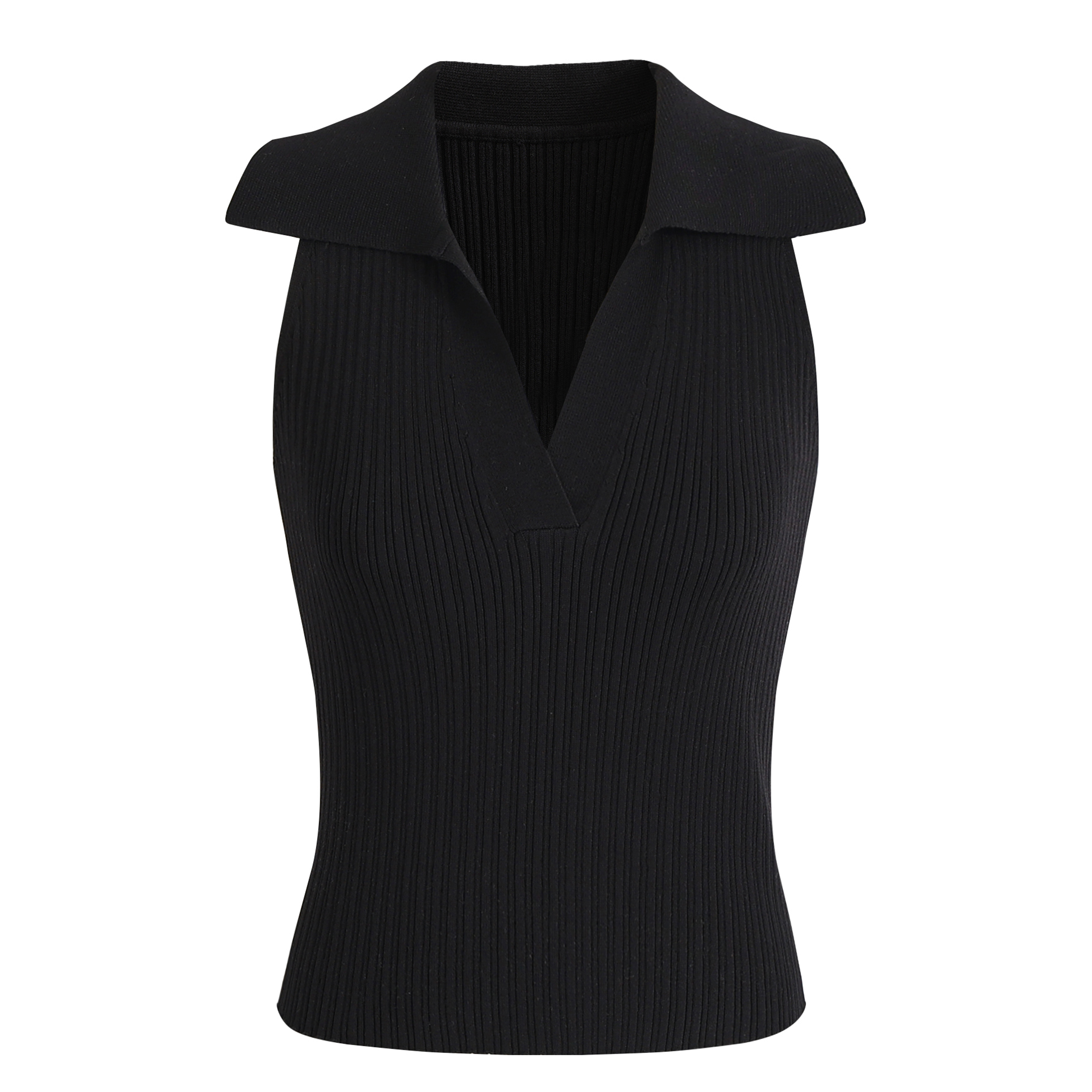 Vintage French Knitted V-Neck Red Sleeveless Halter Top - 2025 Early Spring Korean Style Women's Fashion