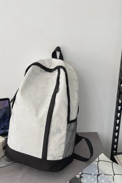 Vintage Print High Street Backpack for Students - Large Capacity Couple Backpack, Trendy College Style