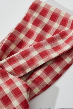 Vintage Red Checkered Flutter Sleeve Vest Shirt for Women - Irregular Summer Vacation Top, French Style, Y2K Fashion