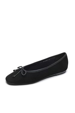 Vintage Sheepskin Moccasin Flat Shoes for Women – Soft Sole Bow Ballet Design, Italian Style, Super Soft Comfort