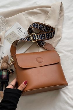 Vintage Soft Leather Bucket Crossbody Bag for Women - High-End Versatile Sweet Shoulder Bag for Commuting and Travel