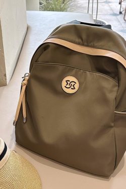 Water-Resistant Oxford Cloth Double Shoulder Bag - High-End Women's Travel Backpack for Commuting and Daily Use