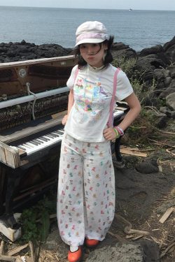 White Dolphin Print Short Sleeve T-Shirt for Women, Fitted Summer Top, Sweet and Spicy American Style, Y2K Fashion