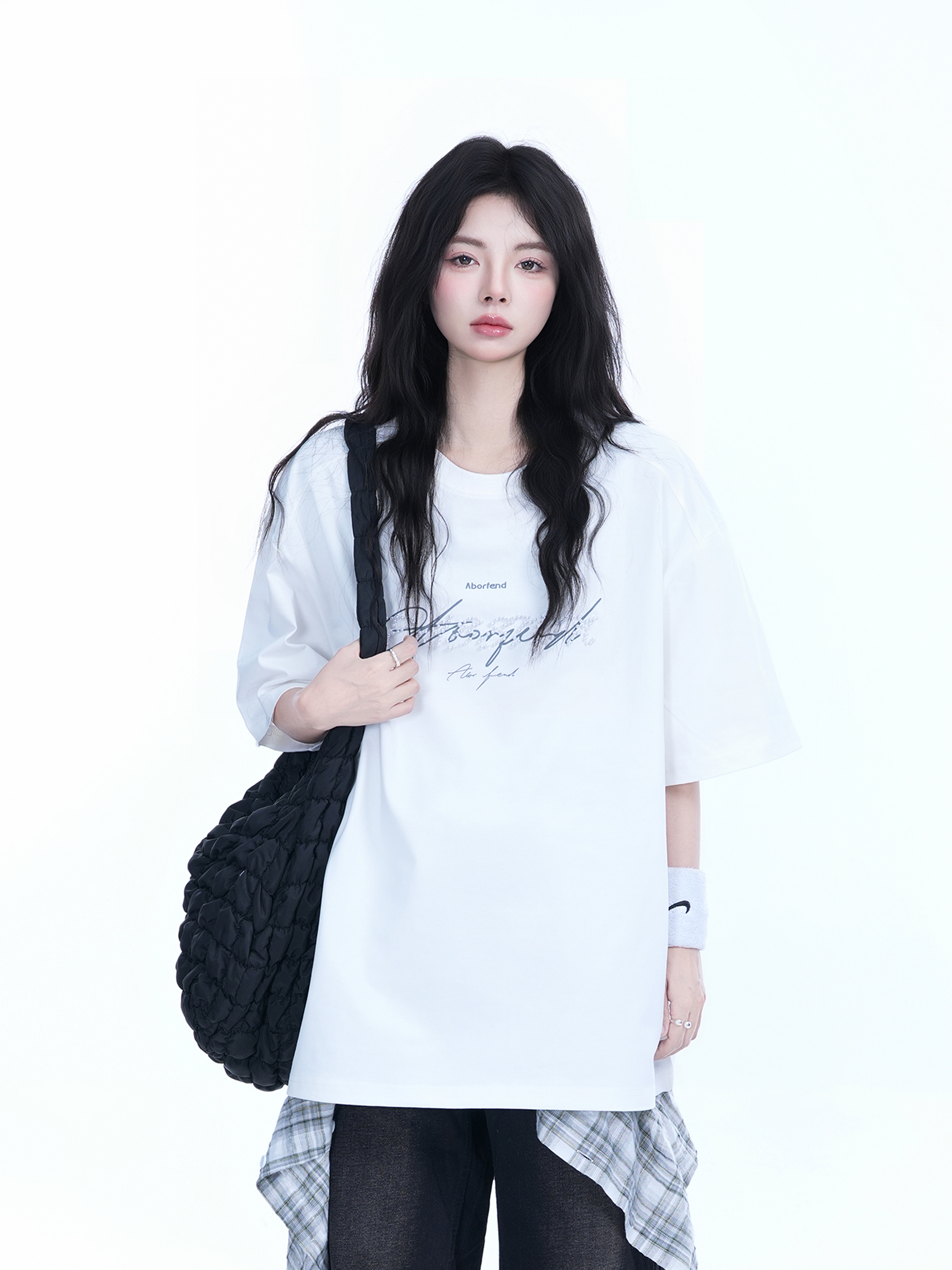 Women's Loose Fit Round Neck T-Shirt with Short Sleeves - Summer Style 'Sit and Eat Until the Mountains are Empty' Graphic