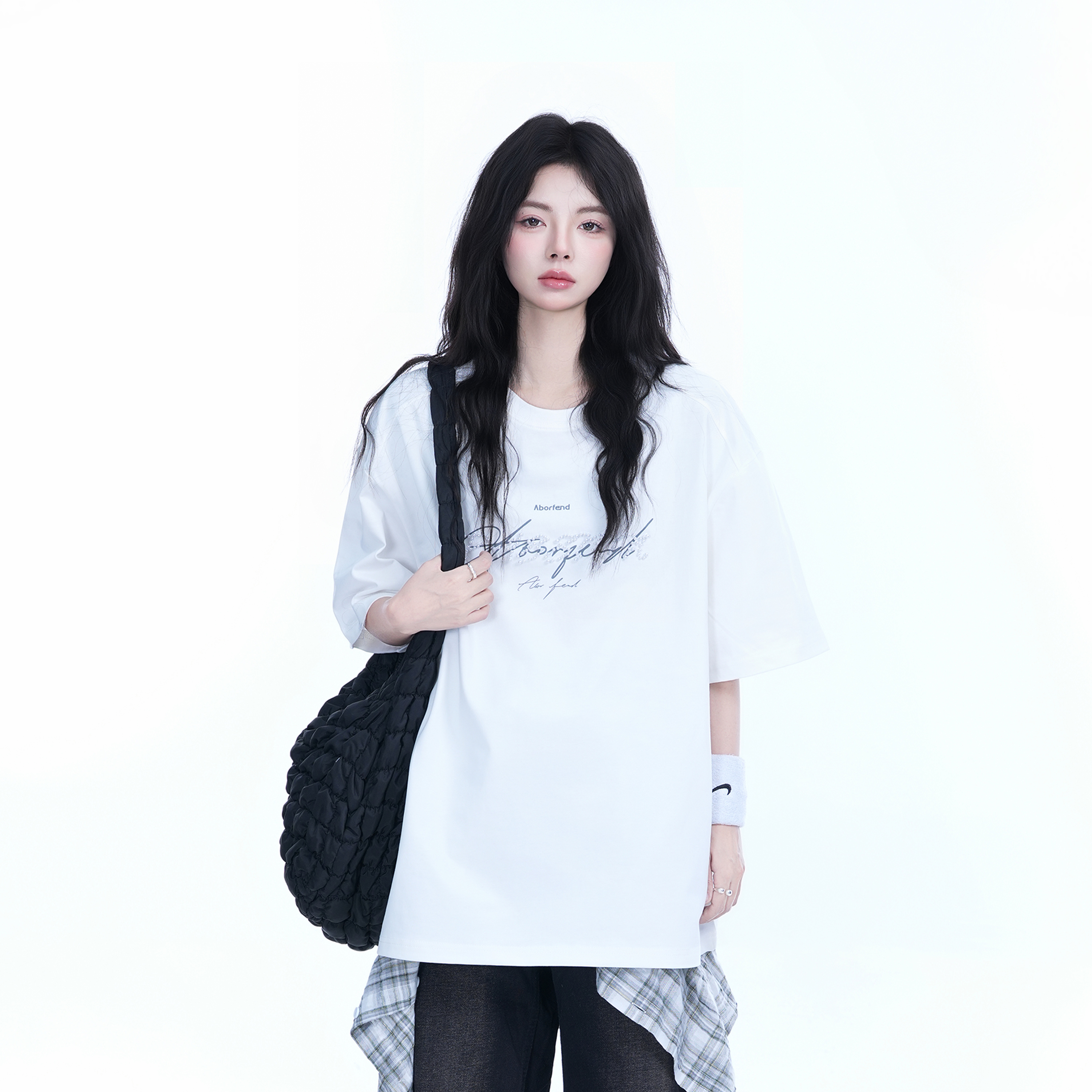 Women's Loose Fit Round Neck T-Shirt with Short Sleeves - Summer Style 'Sit and Eat Until the Mountains are Empty' Graphic