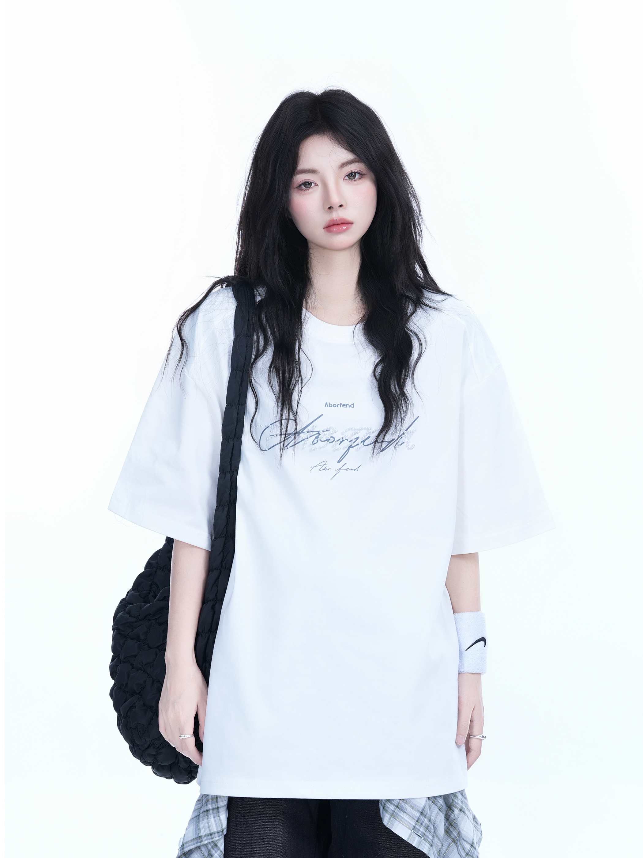 Women's Loose Fit Round Neck T-Shirt with Short Sleeves - Summer Style 'Sit and Eat Until the Mountains are Empty' Graphic