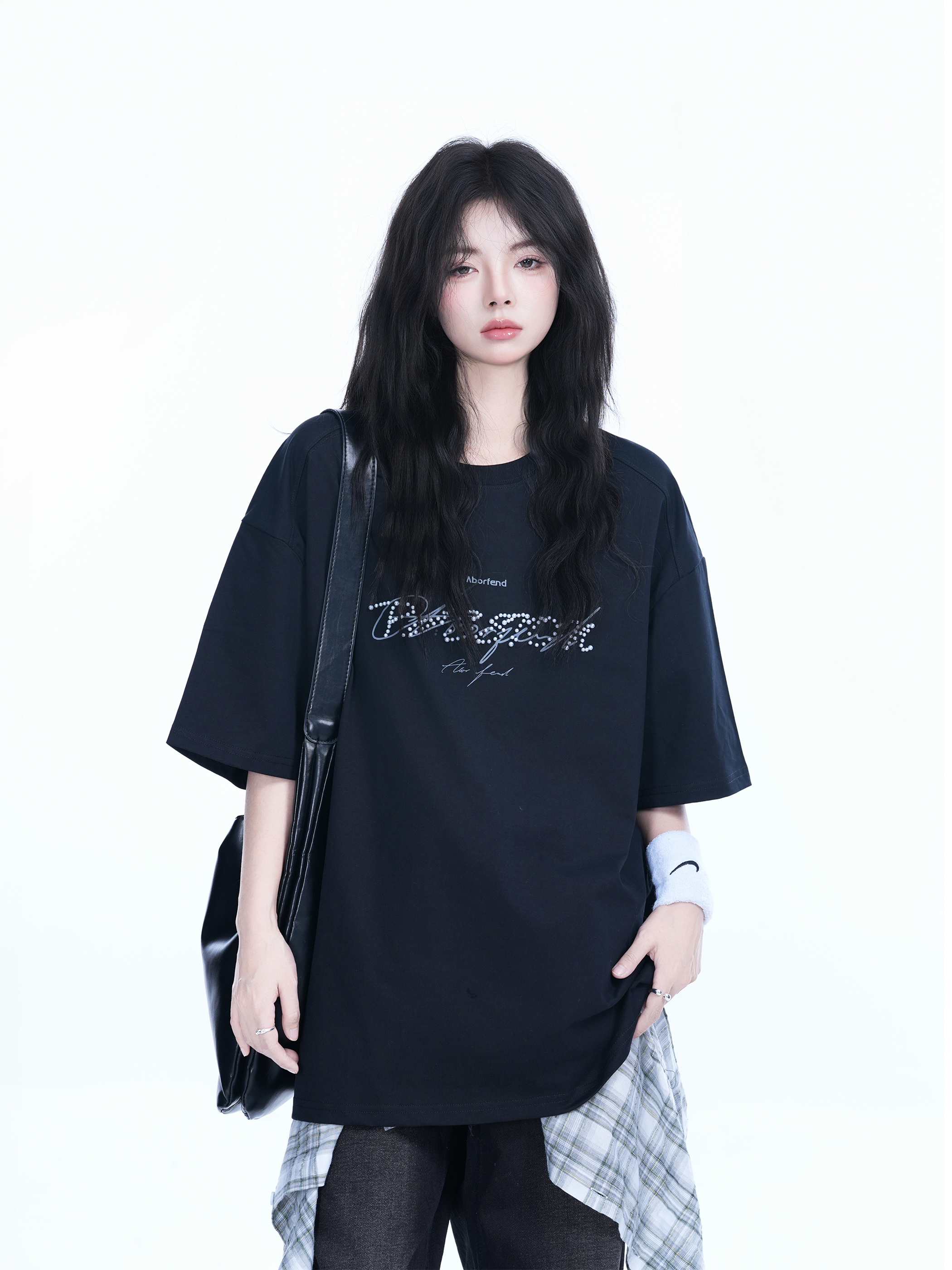 Women's Loose Fit Round Neck T-Shirt with Short Sleeves - Summer Style 'Sit and Eat Until the Mountains are Empty' Graphic