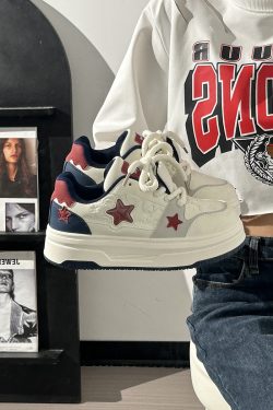 Women's Thick-Soled White Sneakers - Versatile Mesh Breathable Height-Increasing Trendy Shoes for Y2K Style