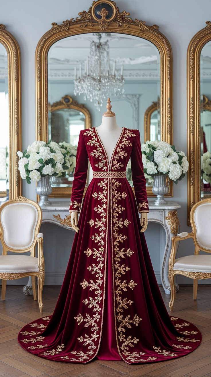 Red and Gold Dress: Luxurious Styles for Special Occasions outfit idea