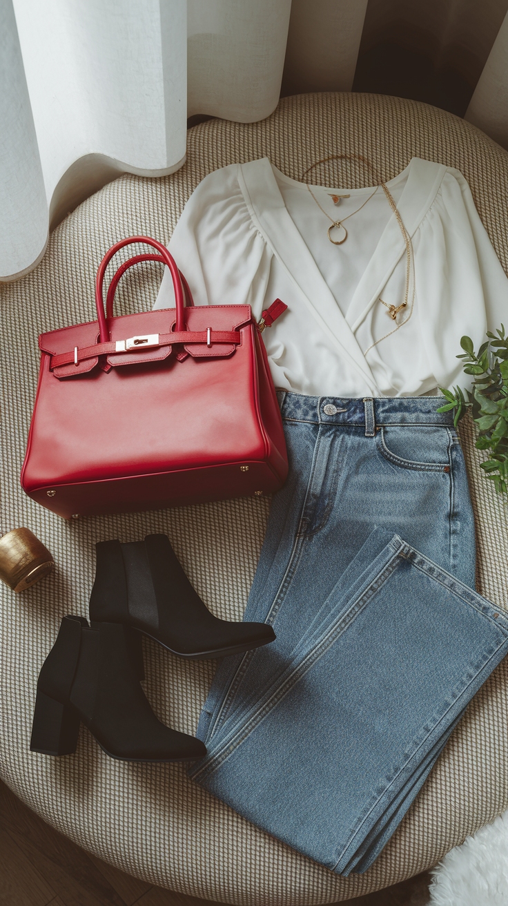 Stylish Red Bag Outfit Ideas for Every Occasion outfit idea