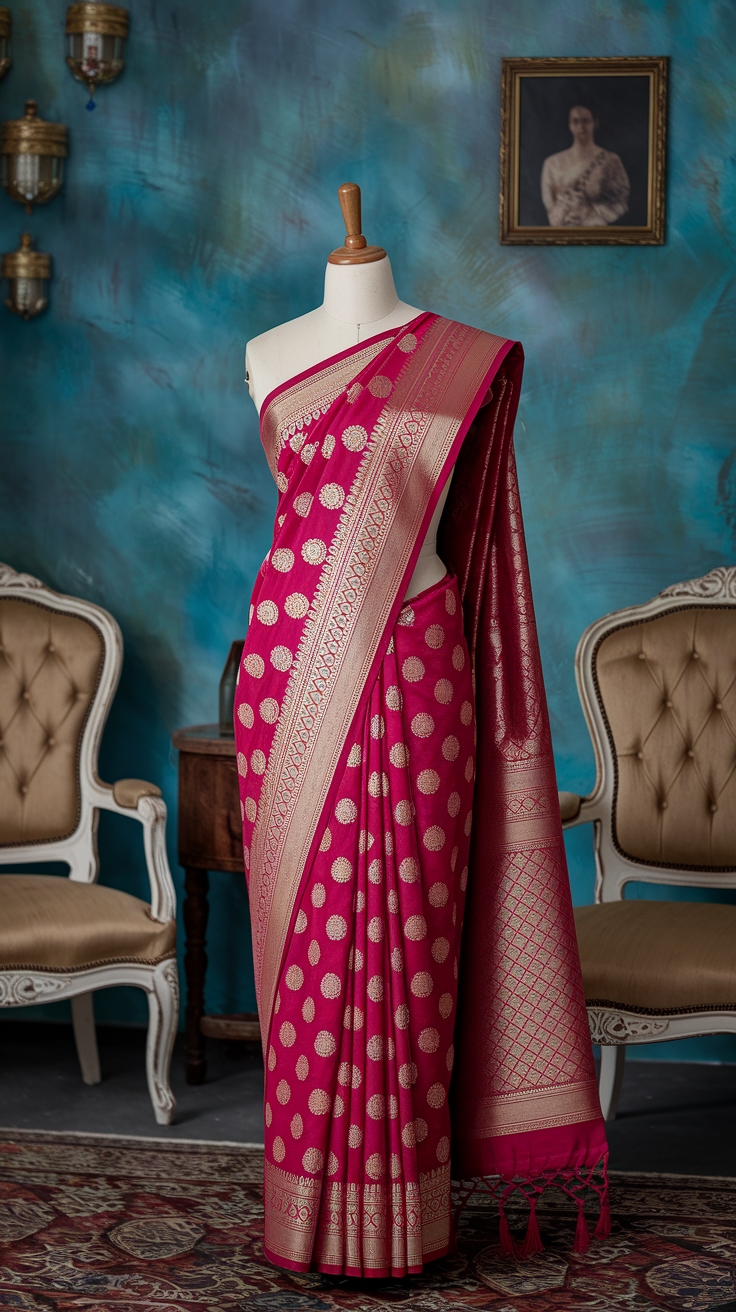 The Elegance of a Red Banarasi Saree Sabyasachi outfit idea
