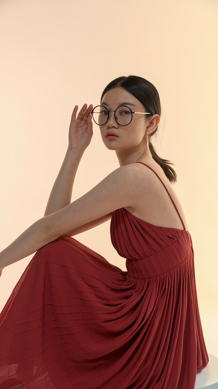 Red Dress Girl DP: Capturing the Perfect Look outfit idea
